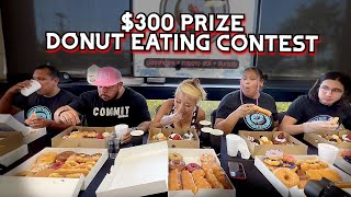 Download Lagu DONUT-EETWEDSTRIJD MET EEN CONTANTE PRIJS VAN $ 300 bij Painted Dough in Chino, Californië!! #Rai... MP3