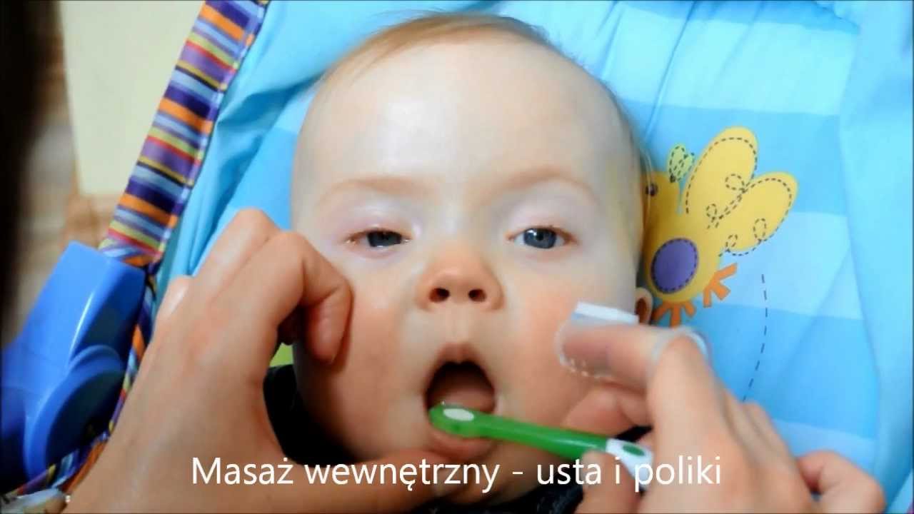 Staszek - Fistaszek: (zespół Downa) Turnus w Skarszewach (dzień 10.) - elementy masażu logop.