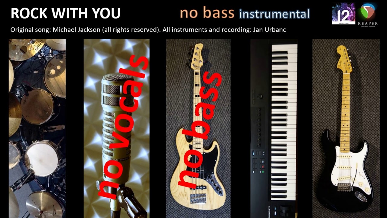 NO BASS Rock with you instrumental cover , bassless, minus bass, without bass, less bass