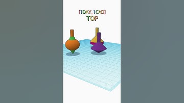 [1DAY_1CAD] TOP #shorts #tinkercad #project