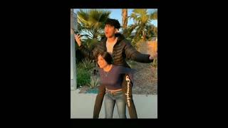 Girl Piggybacking Her Tall Boyfriend