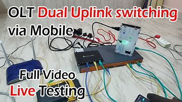 OLT CONTROLLER Via Mobile - Full LIVE TESTING -Automatic Uplink Switching - Bronet Communication