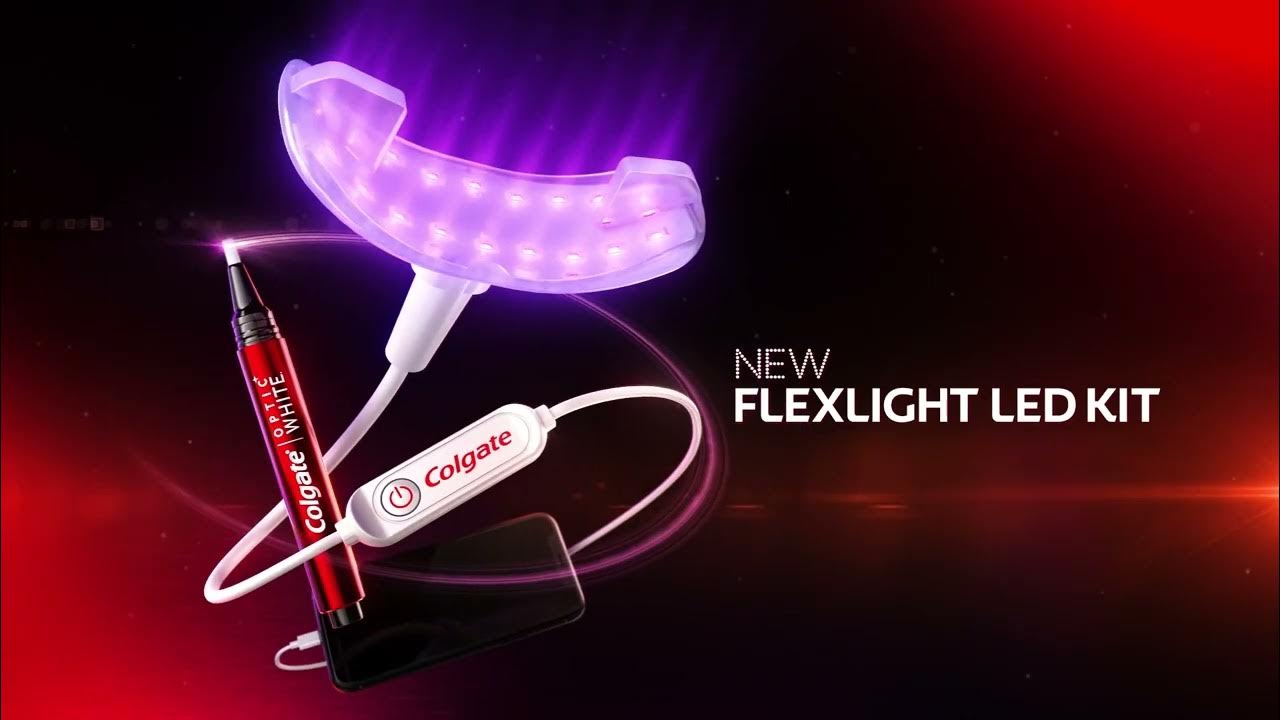 New Colgate Optic White FlexLight LED Teeth Whitening Kit YouTube