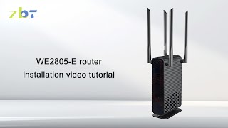 WE2805-E router installation video tutorial WE2805-E router installation video tutorial