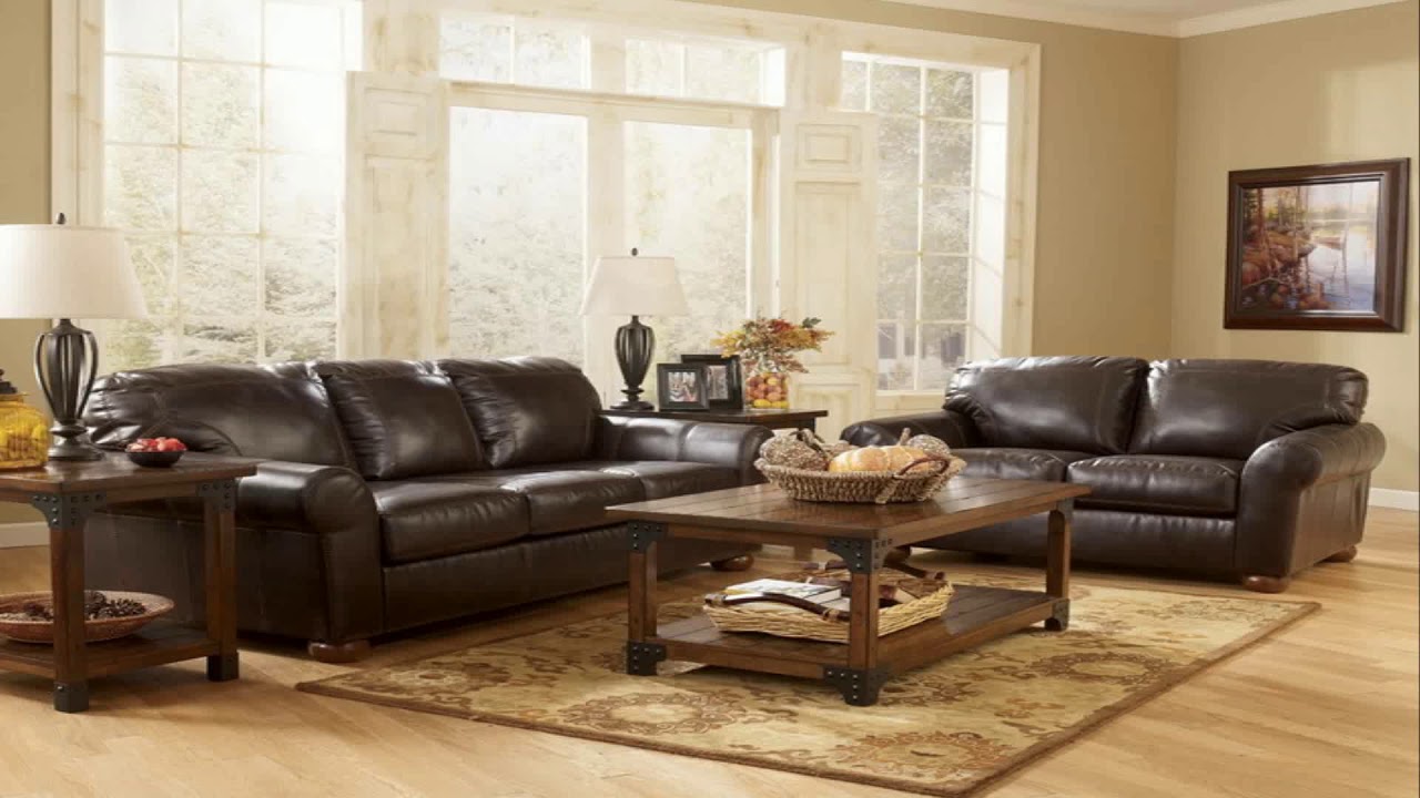 Living Room Colour Schemes With Brown Leather Sofa - YouTube