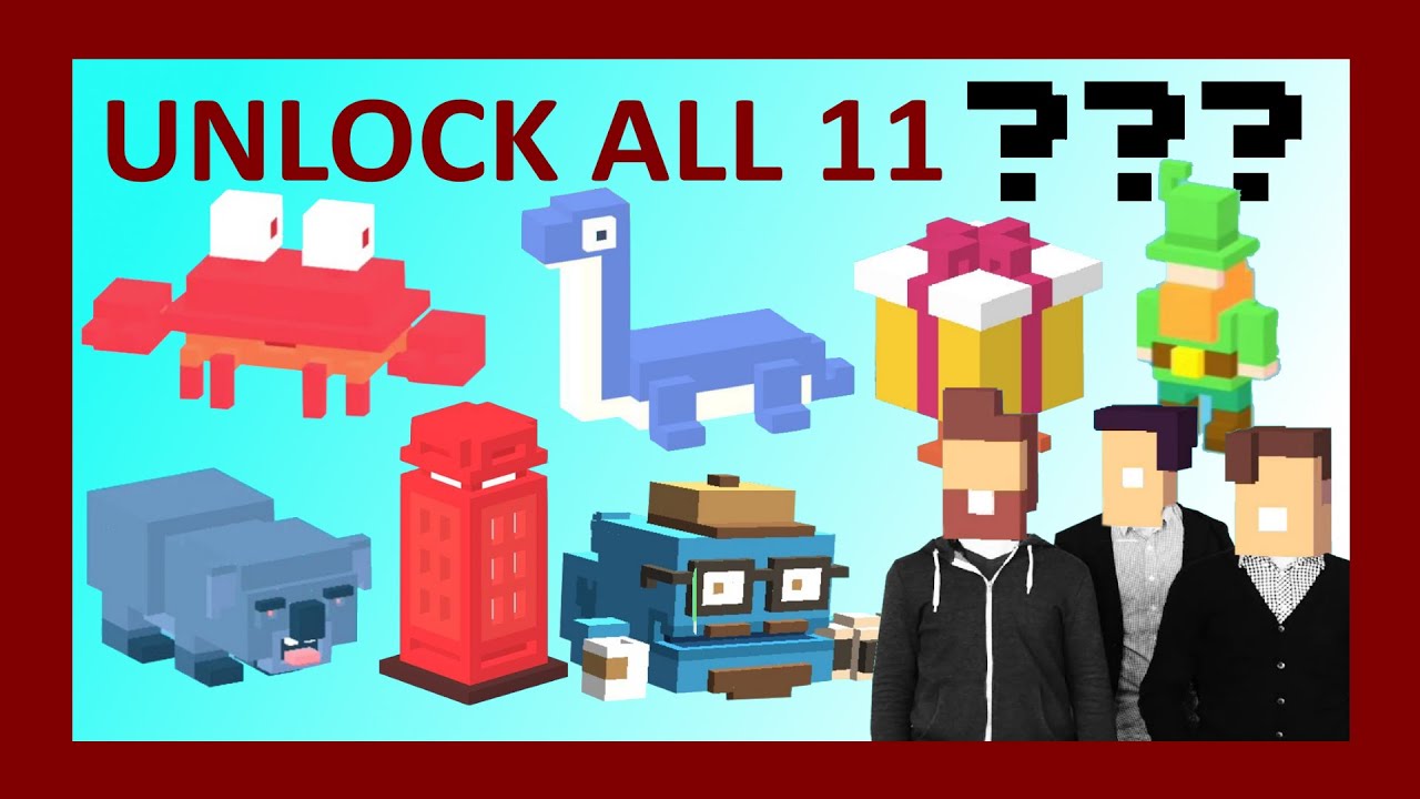 how to unlock all characters in disney crossy road