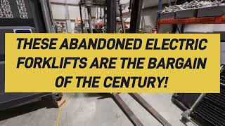 THESE ABANDONED ELECTRIC FORKLIFTS ARE THE DEAL OF THE CENTURY! ADD LITHIUM AND GO! #lithium #solar by Simple Shipping Containers  332 views 2 months ago 6 minutes, 25 seconds