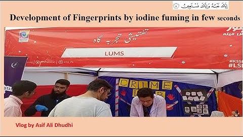 Development of fingerprints by iodine fuming in few seconds at home| complete video|