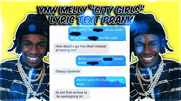 YNW MELLY "CITY GIRLS" LYRIC TEXT PRANK ON A CITY GIRL