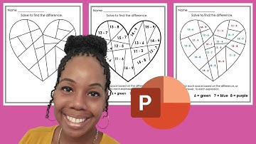 How to Make Color by Number Coloring Pages in PowerPoint | Elementary Math Resources