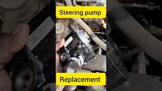 how to power steering pump replacement 🙁🙁 #steeringwheel #shorts