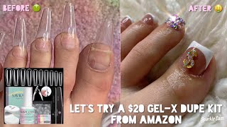 Let’s review a $20 gelx dupe kit from Amazon | Saviland nail artist kit | Vanity Val