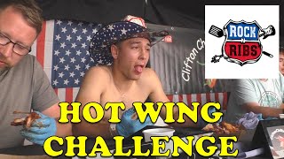 Hot Wing Eating Challenge - Rock n Ribs Festival 2022