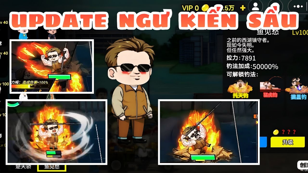 PHÁT HIỆN NHÂN VẬT MỚI NGƯ KIẾN SẦU CỰC NGẦU TRONG GAME CÂU CÁ VẠN CÂN