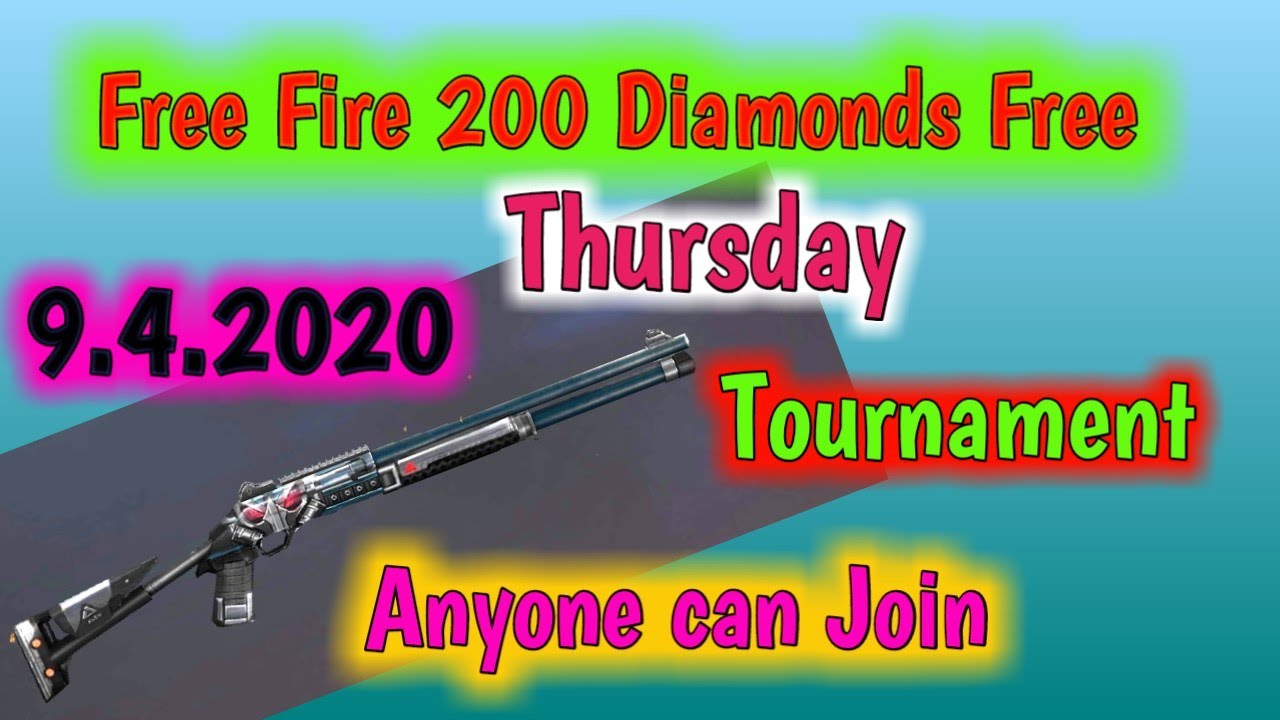 Free Fire Free 200 Diamonds / Free Diamonds / Tournament on 9.4.2020