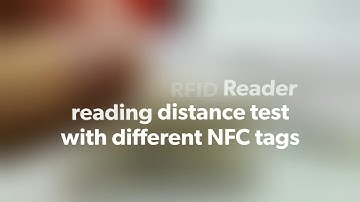 Getsmart NFC Bluetooth RFID Reader reading distance test with different NFC tags