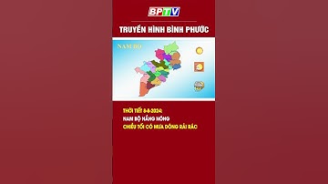 Thời tiết 8-8-2024: Nam Bộ nắng nóng, chiều tối có mưa dông rải rác #shorts  | BPTV