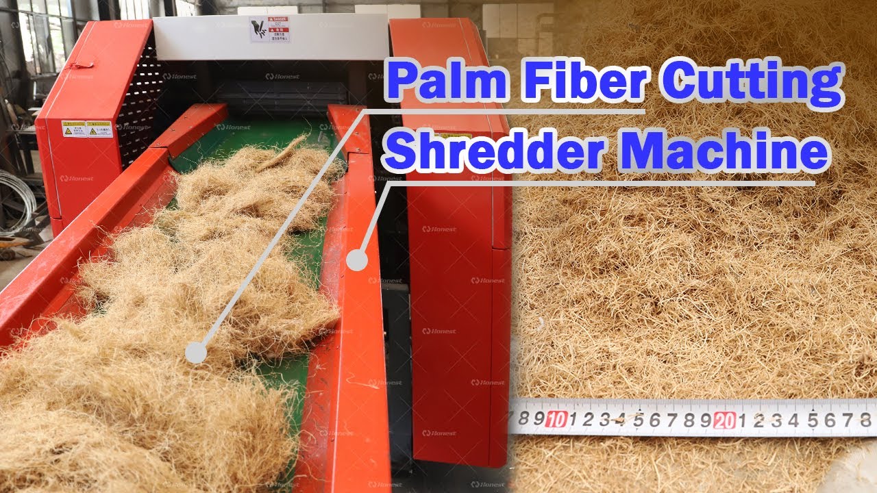 Shredder Cutting Machine for Soft Materials - Coconut Fiber Cutting ...