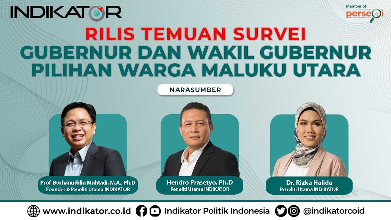 Gubernur dan Wakil Gubernur Pilihan Warga Maluku Utara