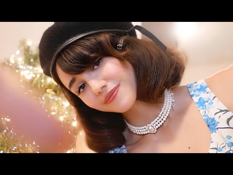 ASMR - Professional Haircut ✂️ ~ 1950s, scissors, soft spoken & whispered, magazine 🌲🎁