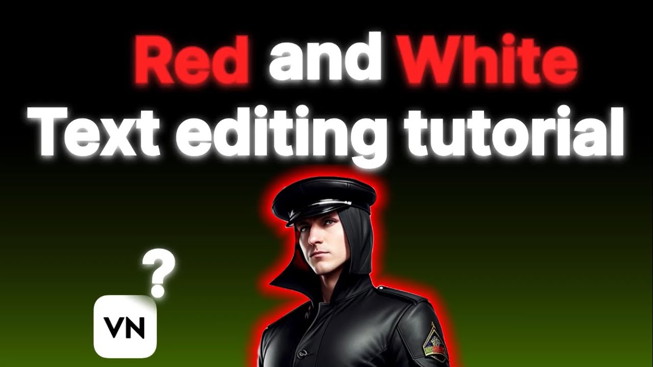 Red and white text editing | text editing in vn | VN video editor ...