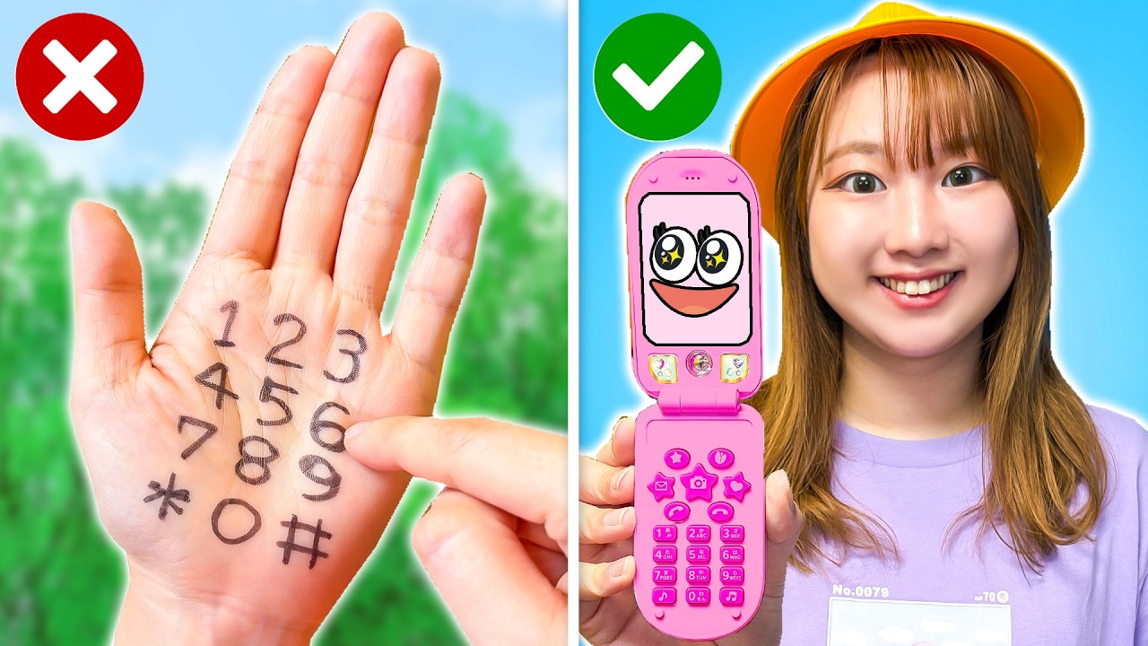 携帯ほしい〜><お姉ちゃんばっかりずるい...!幼稚園のお友達と電話する方法?幼稚園児が電話のライフハックに挑戦!?【寸劇】