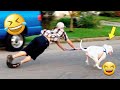 Funnys compilation  pranks  amazing stunts  by happy channel 8