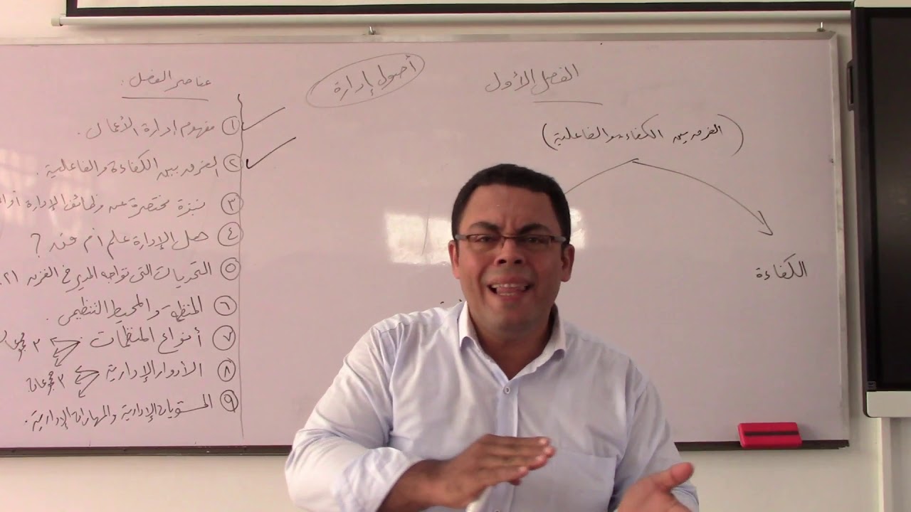 المحاضرة الأولى اصول الإدارة والتنظيم الفرقة الأولى داحمد عوض28 10 2020