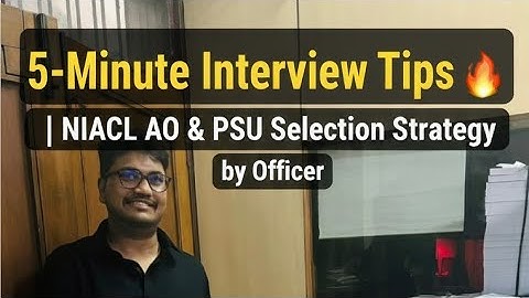  NIACL AO & PSU Interview Tips 2025 🔥 | Officer’s Real Strategy for Selection #niacl2025 #niaclao