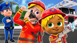Rescue Team is Coming! | Fire Truck, Police Car, Ambulance🚒🚓  More Nursery Rhymes & Kids Songs