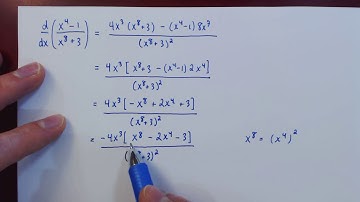 The Quotient Rule - Example 2