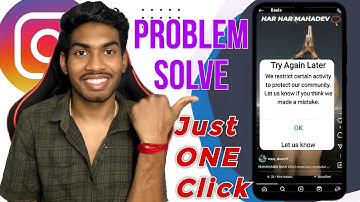 We Restrict Certain Activity to Protect our Community/Instagram Like Problem Solve/One Click to Solv