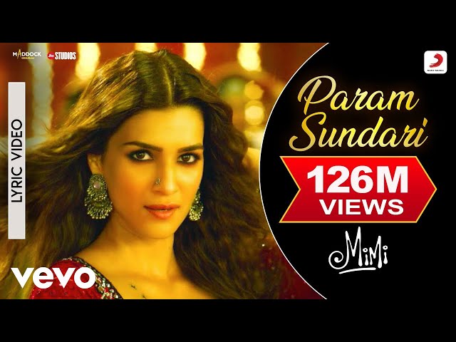 Param Sundari - Lyric Video |Mimi |Kriti,Pankaj T .|A.R. Rahman |Shreya, Amitabh class=