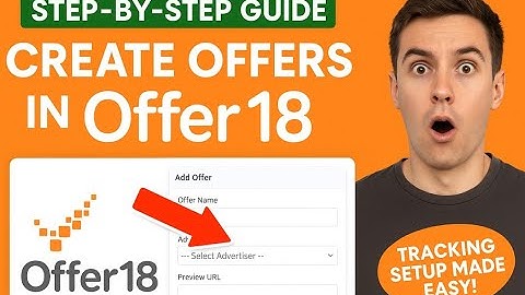 How to create a offer on offer18 Full video #tracking #offer18 #affiliatemanger