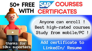 FREE SAP COURSES WITH CERTIFICATES | FREE SAP COURSES IN TAMIL| POWERFUL LEARNING SAP FREE COURSES