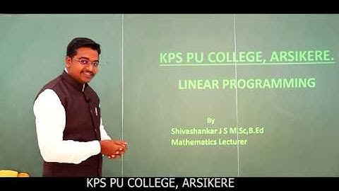 Linear Programming Part-4 by JSS Sir