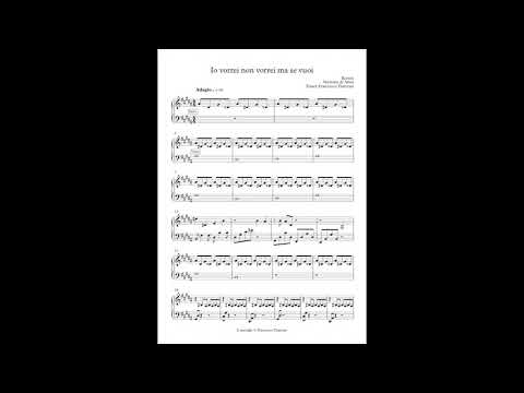 Io vorrei non vorrei ma se vuoi (spartito pianoforte) - Lucio Battisti