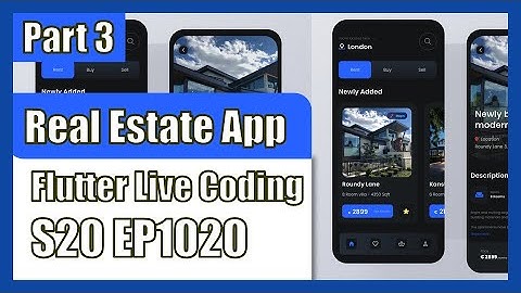 [Flutter] Flutter Live Coding EP1020 (Real Estate App Part 3)