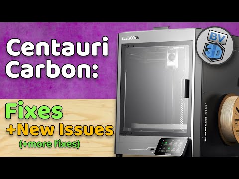 Elegoo Centauri Carbon Update! Fixes, plus new issues (and more fixes)