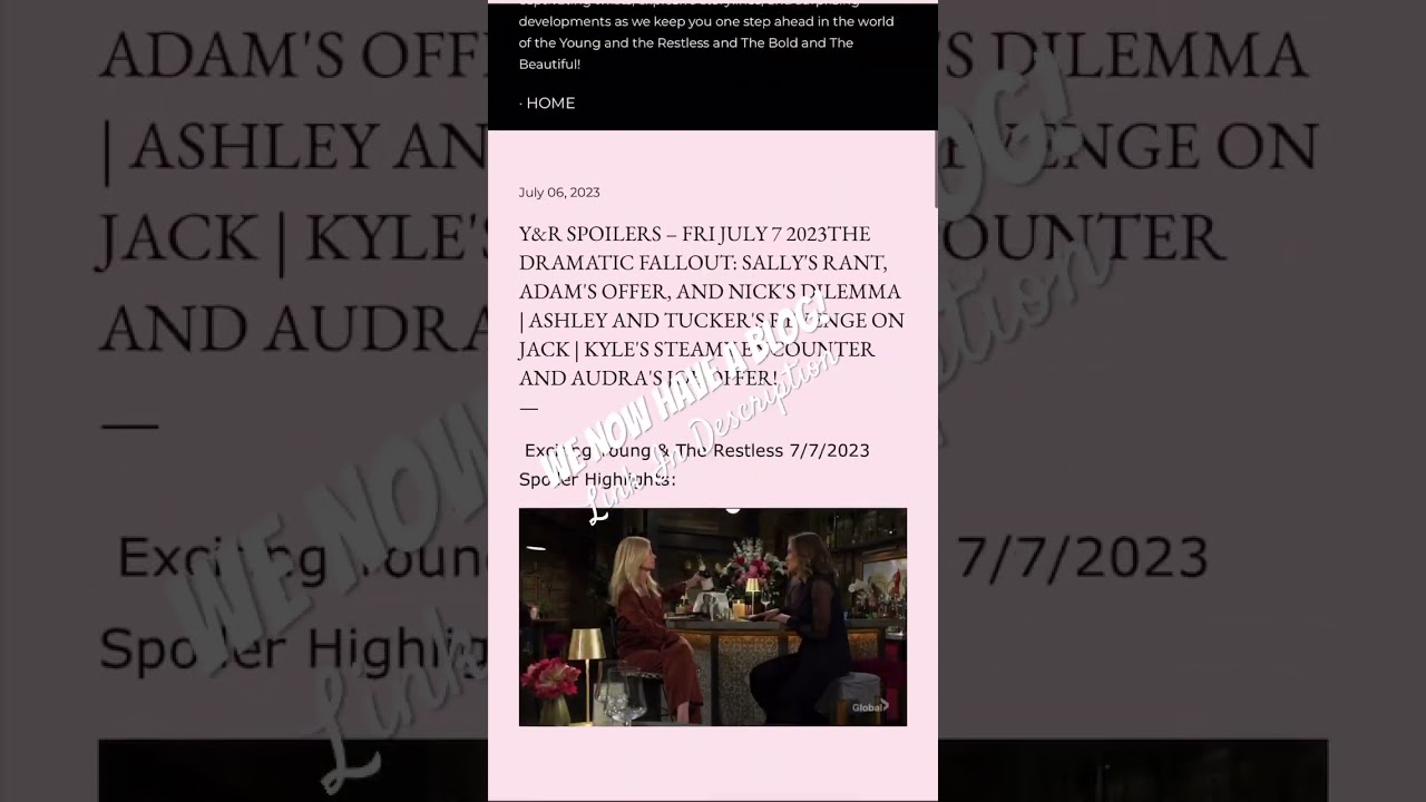 New CBS Soap Dish Blog!! 