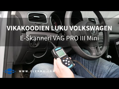 Vikakoodien Luku Volkswagen | E-Skanneri VAG PRO III Mini | Suomenkielinen Vikakoodinlukija