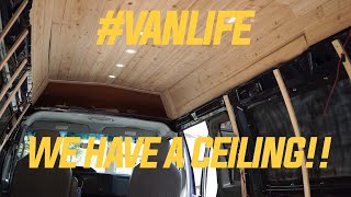 Off Grid Van build / DIY Cedar Ceiling and Insulation