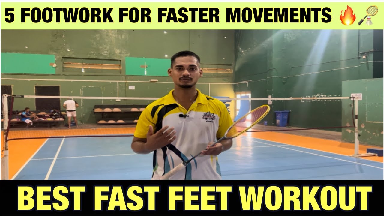 DO YOU GET STUCK IN THE COURTS ?? DO THIS🔥🏸|| FAST FEET FOOTWORK || # ...