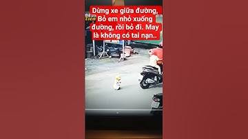 Dừng xe giữa đường, Bỏ em nhỏ xuống đường, rồi bỏ đi. May là không có tai nạn. Tiền Giang 19/6/2025
