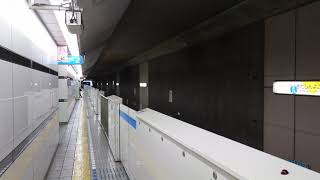 横浜市営地下鉄3000R形3401F 普通あざみ野行き 北新横浜駅到着