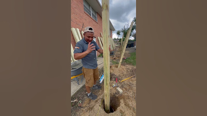 Como instalar un poste para una cerca o fence.