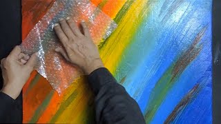tape abstract painting masking easy using simple beginners tutorial acrylics