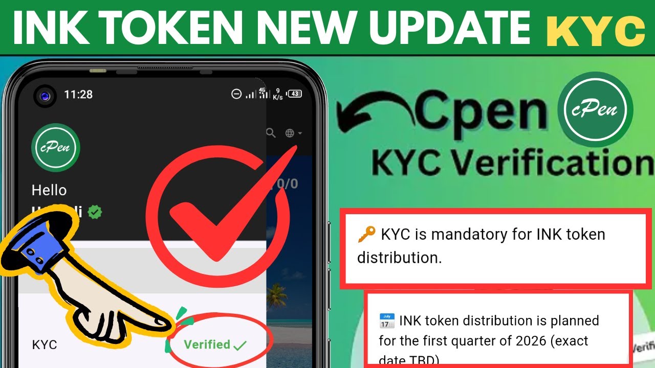 INK Token New Update | KYC Verification Mandatory | INK Distribution ...