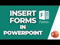 Create and insert Forms, Quiz and survey using Microsoft Forms in Powerpoint Presentation