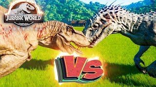 Ти-РЕКС VS ИНДОМИНУС РЕКС - Схватки Динозавров - Jurassic World EVOLUTION #1 Ти-РЕКС VS ИНДОМИНУС РЕКС - Схватки Динозавров - Jurassic World EVOLUTION #1